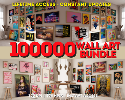 100.000+ Printable Wall Art Mega Bundle